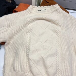 SHEIN Cream Knit Top